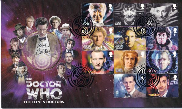 Doctor Who 2013 50th Anniversary Signed First Day Stamp Covers
