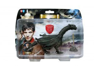 Merlin Dragon Action Figure With 'sword In Stone' Limited Edition