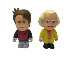 Back to the Future Charicature 2015 Set Marty & Doc Brown