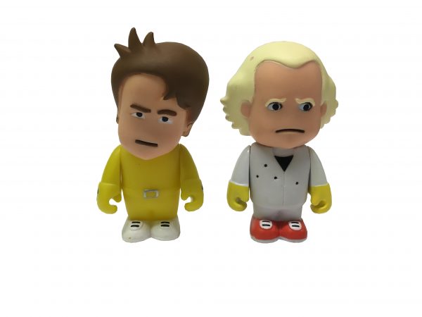 Back to the Future Charicature 1985 Set Marty & Doc Brown