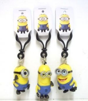 Despicable Me 2 Minions Pvc 3D Bag Clip / Keyrings Dave Stuart Tim