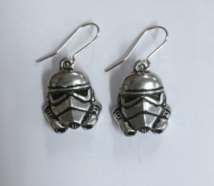 Star Wars Stormtrooper Pewter Earrings