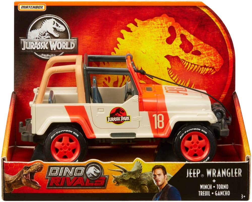 jurassic world matchbox jeep