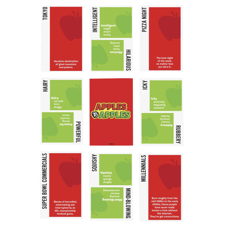 Apples to Apples Party Box Game of Hilarious Comparisons! Get Retro