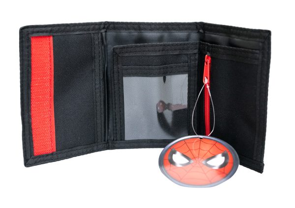 Spiderman kids wallet inside view