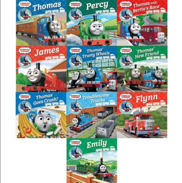 Thomas and friends set of 10 books in ziplock bag