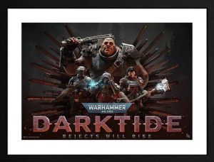 Warhammer 40000 framed darktide poster
