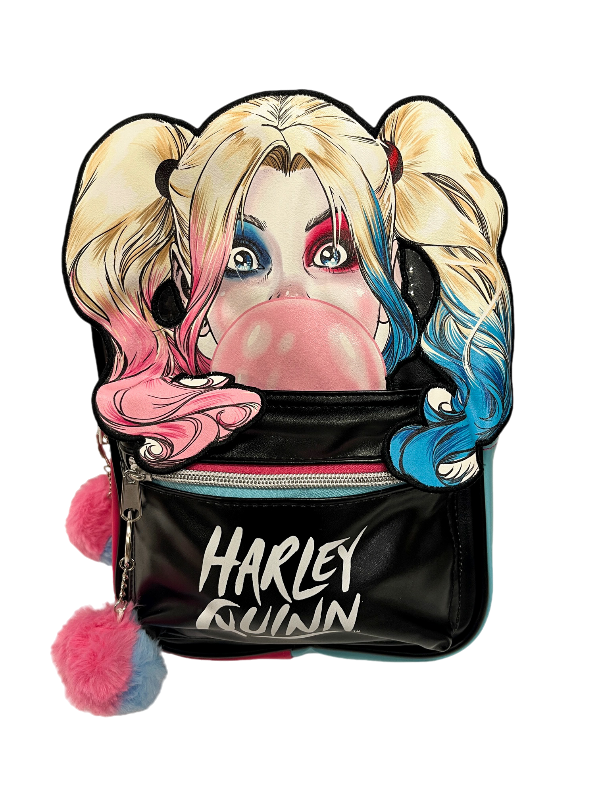 DC Comics Suicide Squad Mini Harley Quinn Bubblegum face backpack – Get ...