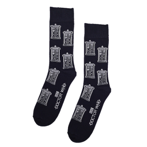 Dr Who Official Socks - Tardis design