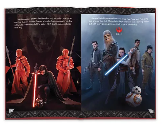 Star Wars The Last Jedi Deluxe Book Gift Set page example
