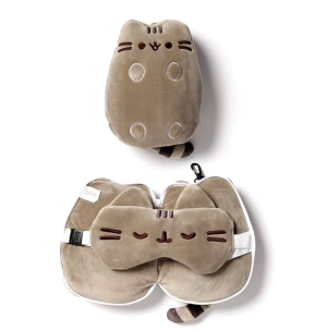 Pusheen travel pillow and eye mask gift set