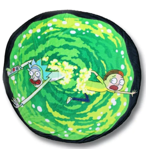 Rick and Morty 152cm round fleece blanket 2