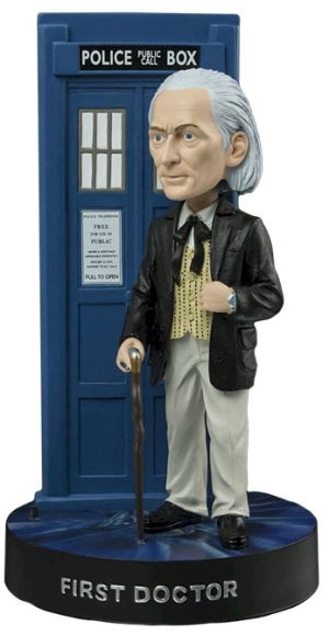 Doctor Who First Doctor bobble head with Light-up Tardis NEW