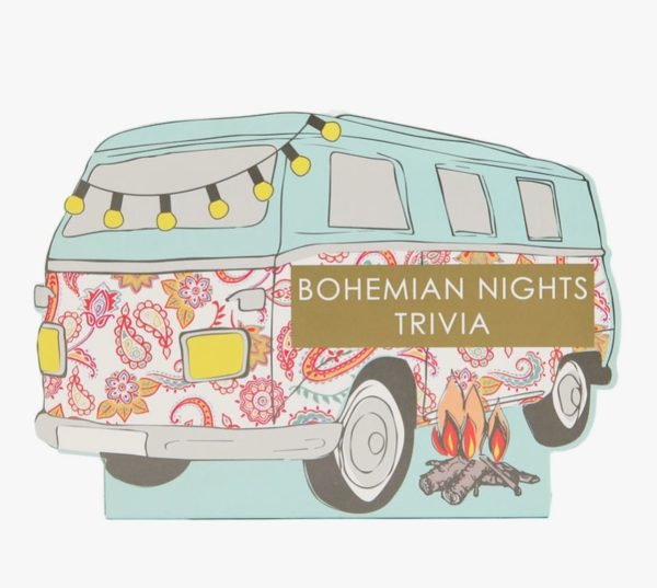 Bohemian Nights Trivia card game