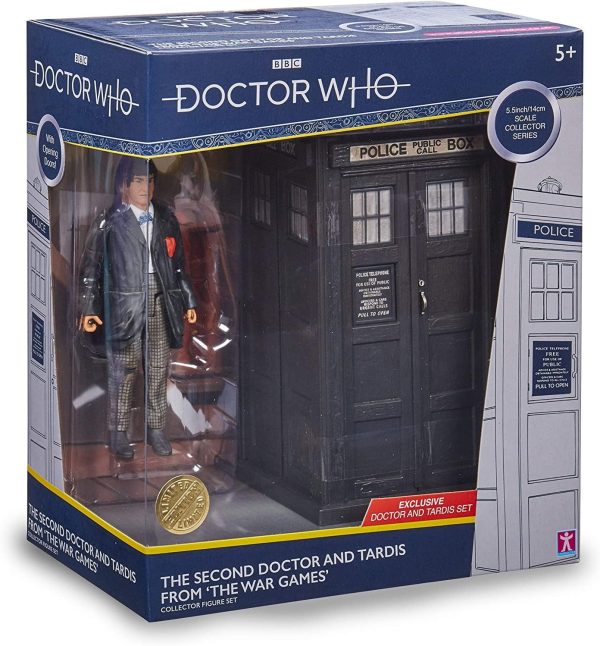 Doctor Who 2nd Doctor with Tardis figures NEW
