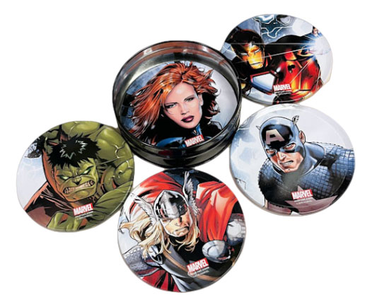 Marvel Coasters Tin Set of 5