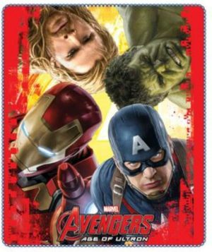 Avengers Age of Ultron fleece blanket Cap Hulk Ironman Thor