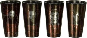 AMC Walking Dead Team 4 Pack Pint Glass Set