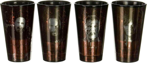 AMC Walking Dead Team 4 Pack Pint Glass Set