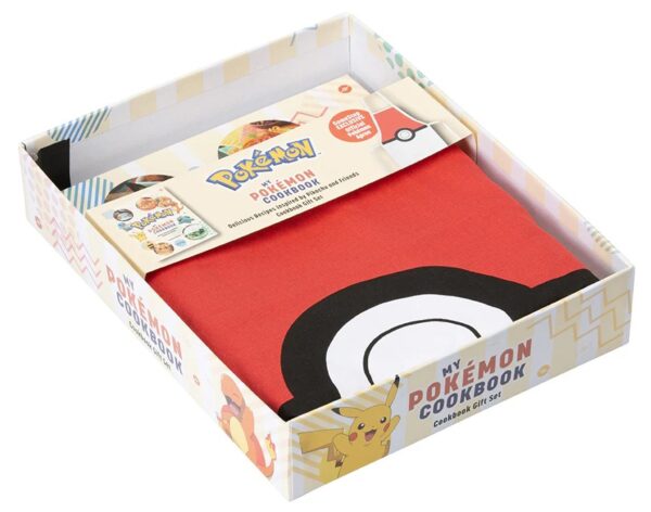My Pokemon Cookbook and apron gift set