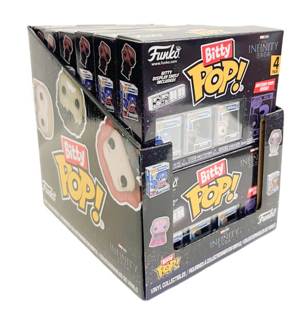 Funko Bitty Pop Marvel Infinity Saga Mini Figures with Display Shelf CDUs