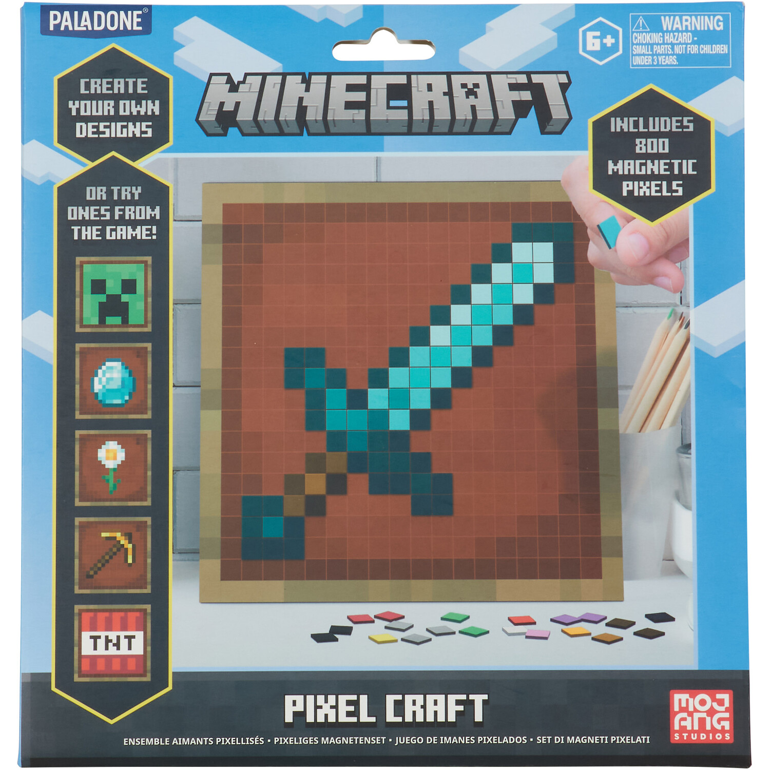 thumbnail image 2 of Minecraft Pixel Classic Sword Toy – LED Flashing Lights & Sound FX 2 of 3