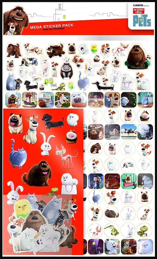 Mega Sticker Pack Secret Life of Pets