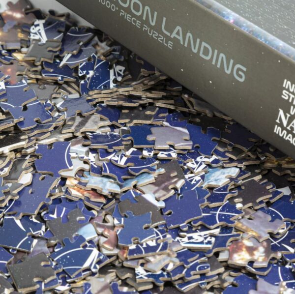 Moon Landing Eagle 1000 piece jigsaw puzzle pieces