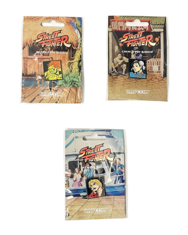 Street Fighter Assorted Pin Badges