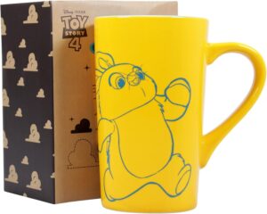 Toy Story 4 Ducky and Bunny Yellow Latte Mug boxed