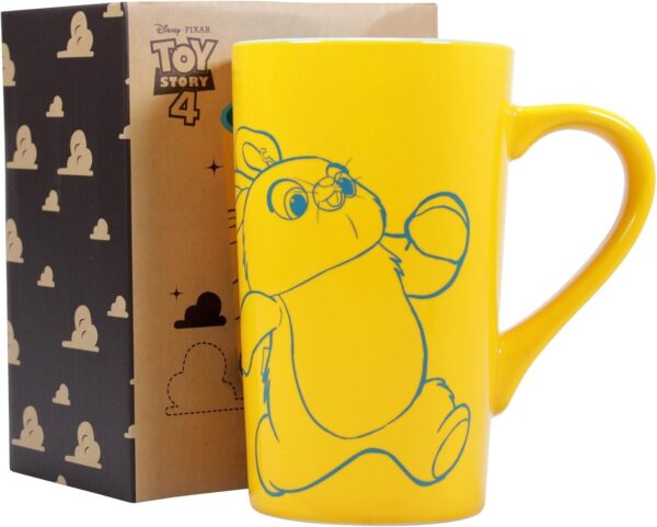 Toy Story 4 Ducky and Bunny Yellow Latte Mug boxed
