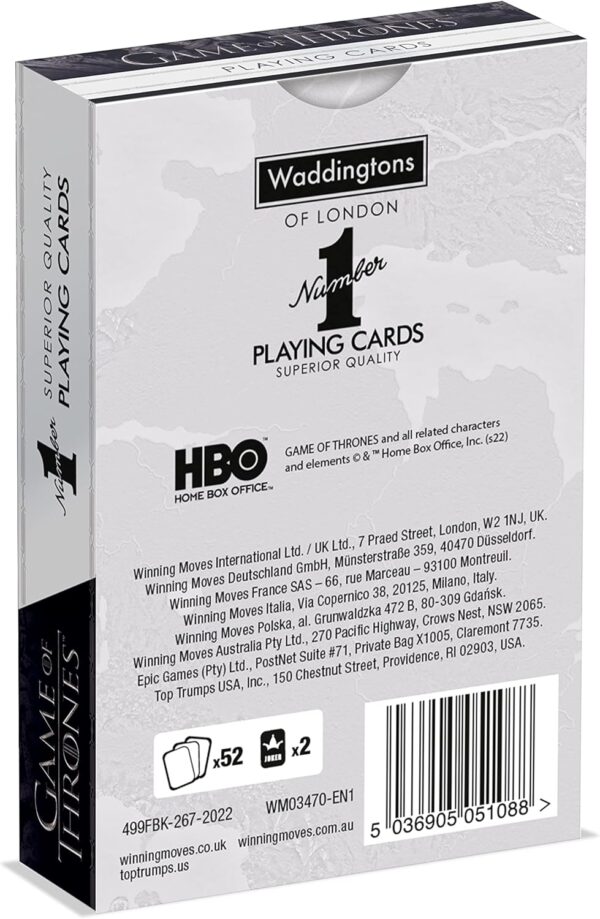 Game of Thrones Waddingtons No1 Playing Cards - Image 3