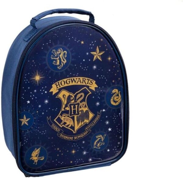 Harry Potter Hogwarts Crest Blue Insulated Lunch Bag