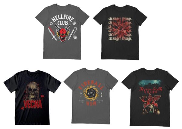 Official Stranger Things Assorted T-Shirt Bundle