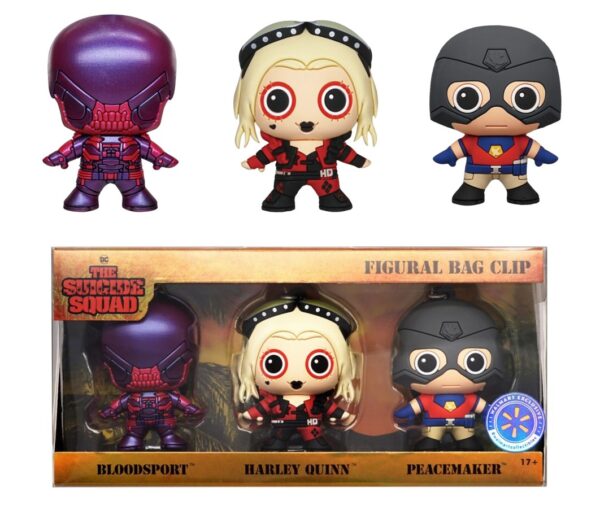 The Suicide Squad 3D Foam Bag Clip - 3pc Set