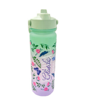 Wicked The Movie Glinda Elphaba Flower decorated Water Bottle