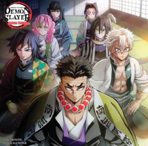 Demon Slayer 2026 Square Calendar