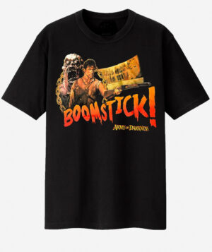 Evil Dead Army of Darkness Boomstick Black T-Shirt