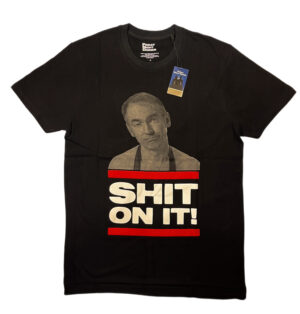 Friday Night Dinner Shit On It Black T-Shirt