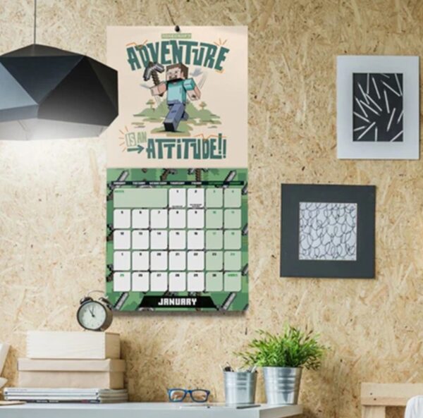 Minecraft Official 2026 Square Wall Calendar - Image 5