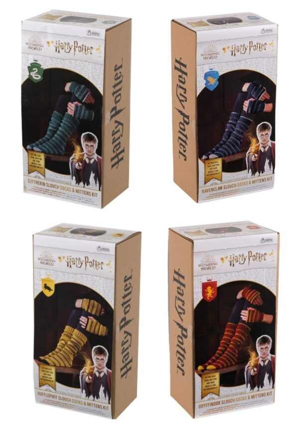 Harry Potter Wizarding World Hogwarts Slouch Socks and Mittens Knitting Kits