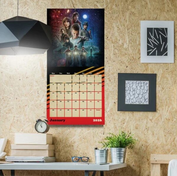 Stranger Things Rewatch Official 2026 Square Wall Calendar - Image 4