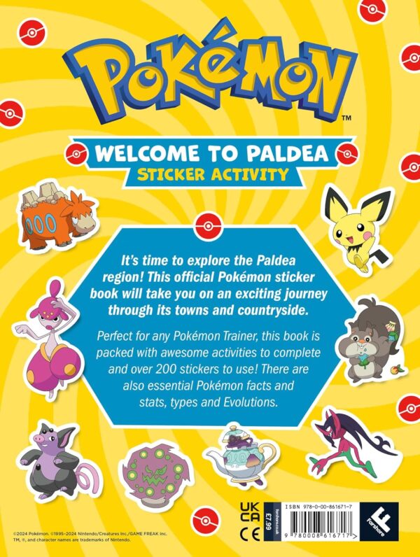Official Pokémon Welcome to Paldea Sticker Book - Image 2