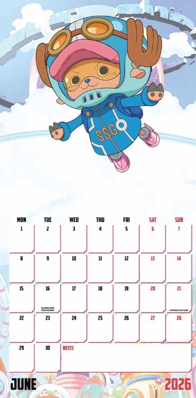 One Piece Official 2026 Square Wall Calendar - Image 2