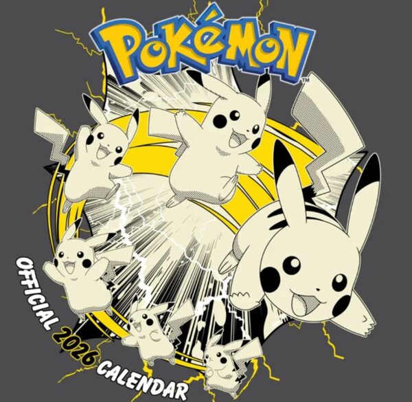 Pokémon 2026 Official Square Wall Calendar