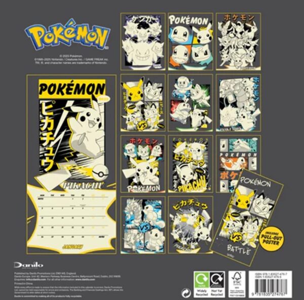 Official 2026 Pokémon Square Calendar - Image 4