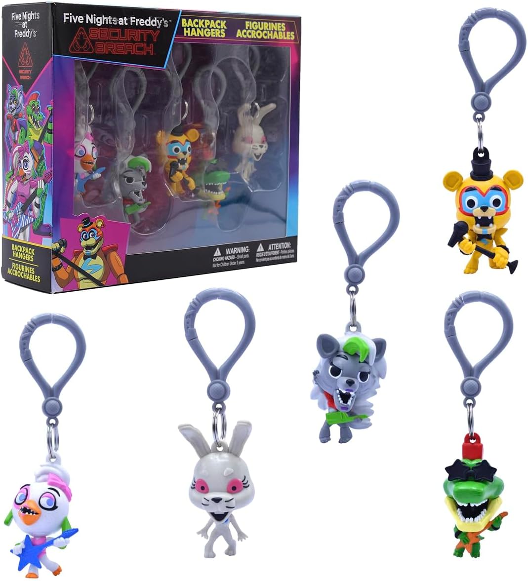 Five Nights at Freddy's Security Breach Backpack Hangers S1 Collector's Box