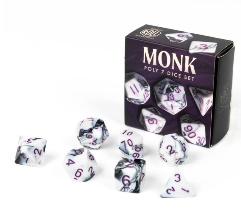 Monk Poly 7 Dice Set