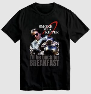 Red Dwarf I'll Be Back for Breakfast Black T-Shirt