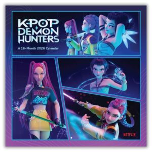 Official K-Pop Demon Hunters 2026 Sq Wall Calendar